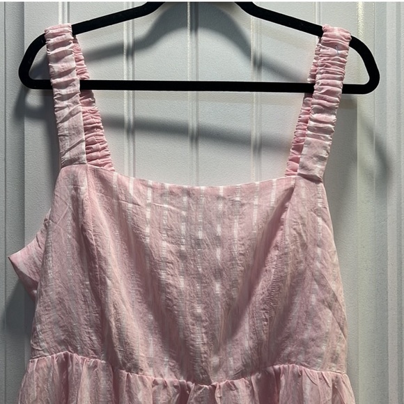 50. Eloquii Pink and White Striped Lined MIDI
Dress. Size 18. NWT. - Picture 7 of 8